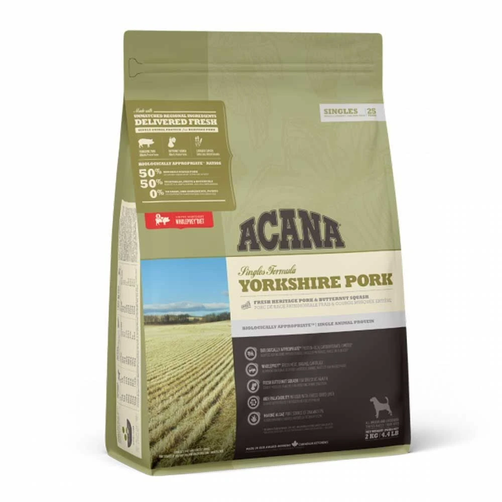 Acana 2kg Yorkshire Pork Dry Dog Food 1 Acana 2kg Yorkshire Pork Dry Dog Food