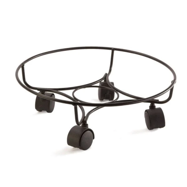 Panacea 13" (33cm) Heavy Duty Black Plant Pot Caddy 1 Panacea 13" (33cm) Heavy Duty Black Plant Pot Caddy