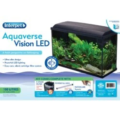 Aquaverse 100 Litre Vision LED Aquarium 5 Aquaverse 100 Litre Vision LED Aquarium -Hozelock Store 30146942 3