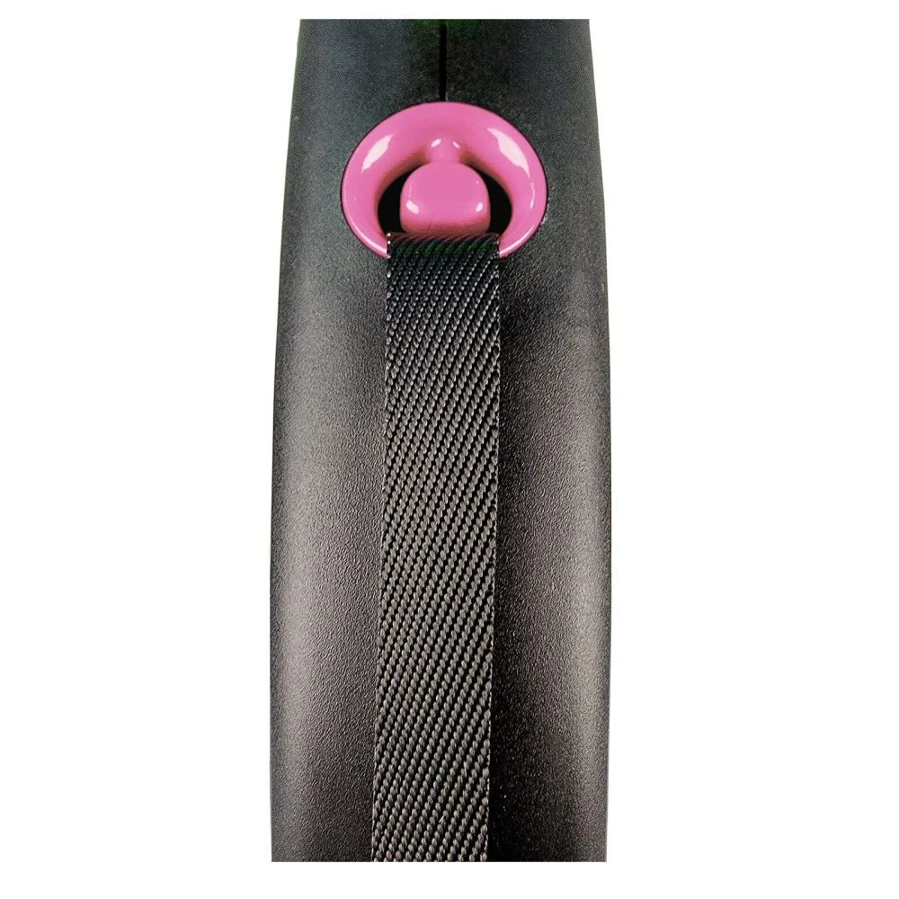 Flexi 5m Large Black Design Wth Pink Tape Retractable Dog Lead 4 Flexi 5m Large Black Design Wth Pink Tape Retractable Dog Lead - Image 4