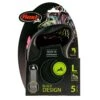 Flexi 5m Large Black Design Wth Pink Tape Retractable Dog Lead
