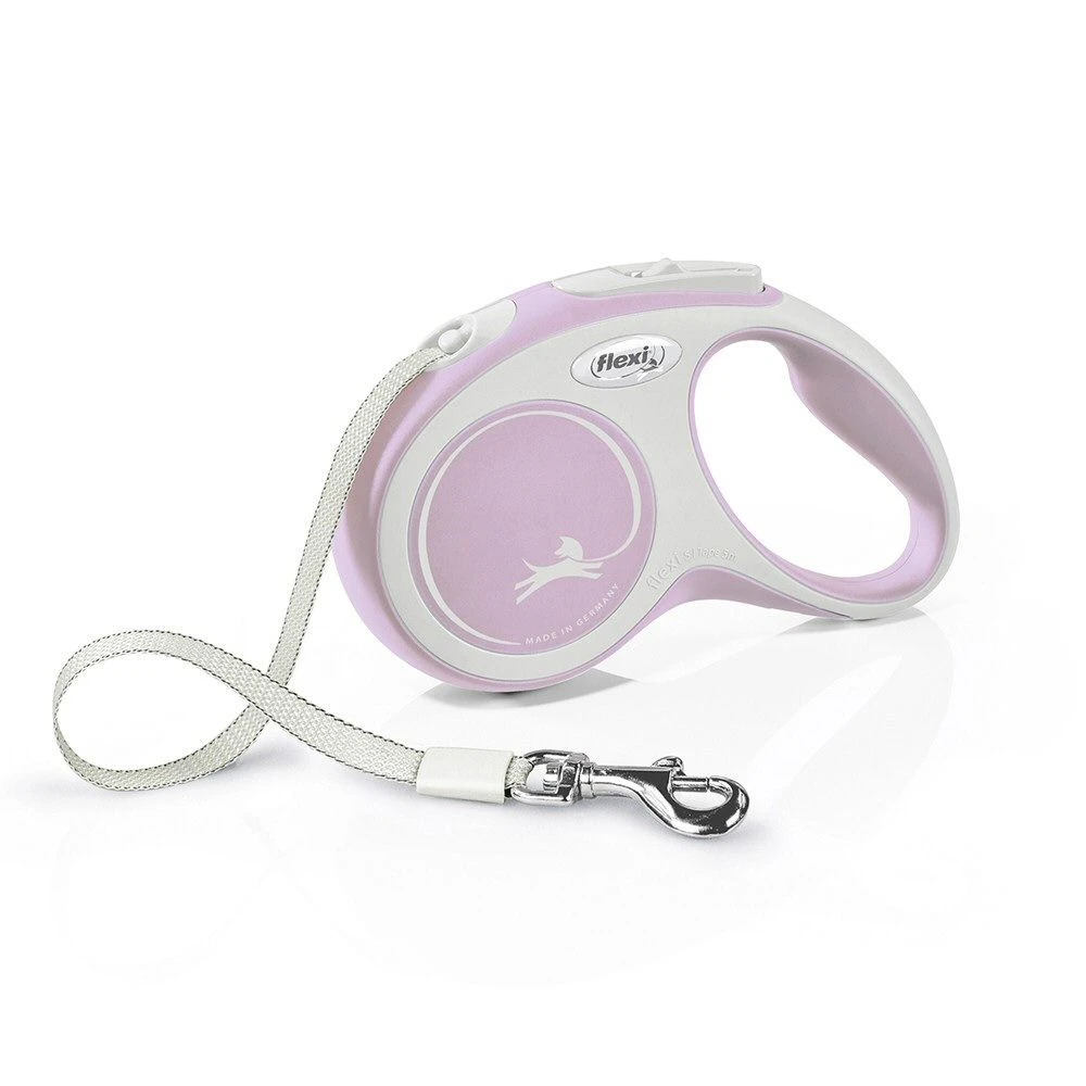 Flexi 5m Medium Grey & Rose Comfort Lead 1 Flexi 5m Medium Grey & Rose Comfort Lead