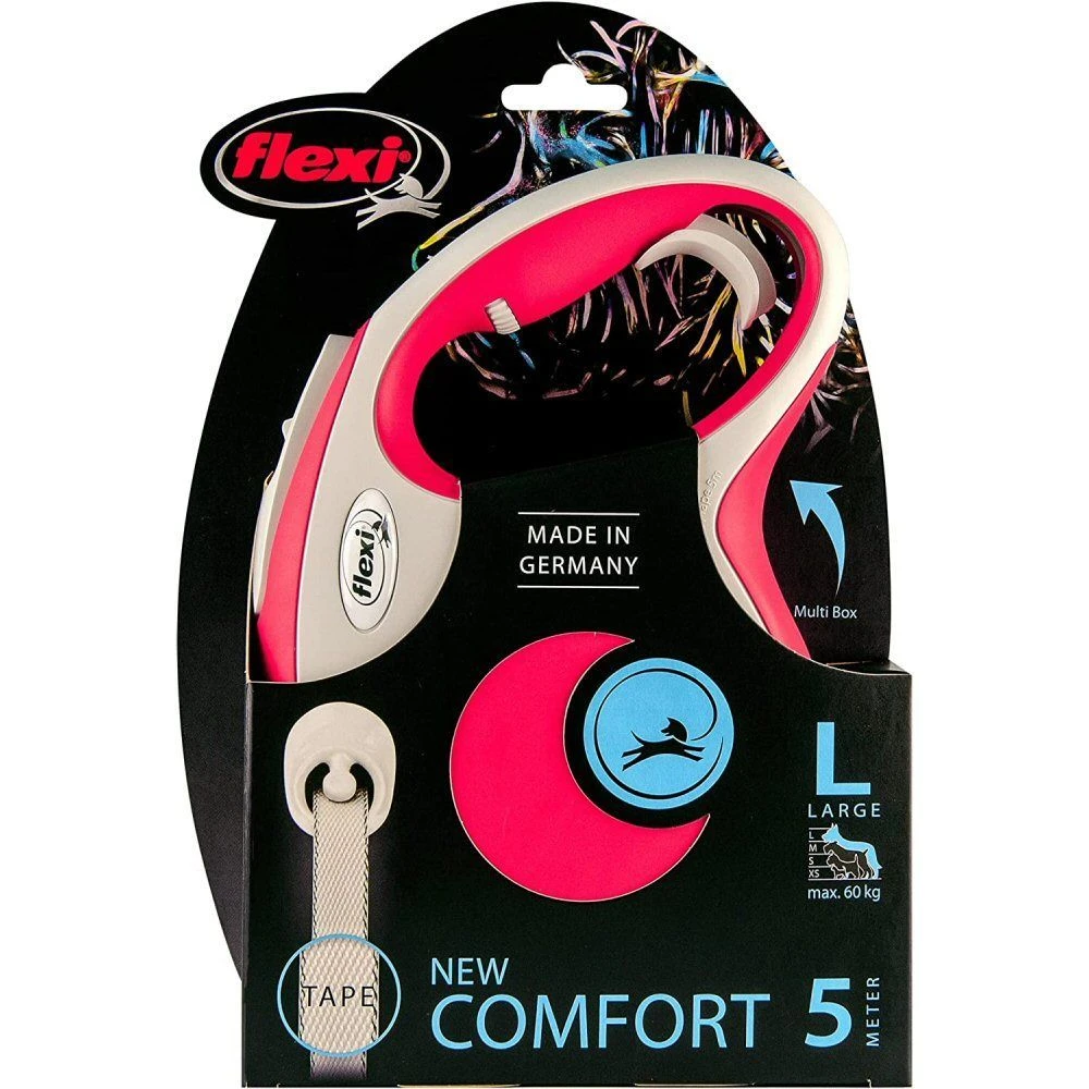 Flexi Red New Comfort Tape Retractable Dog Lead 5 Flexi Red New Comfort Tape Retractable Dog Lead - Image 5