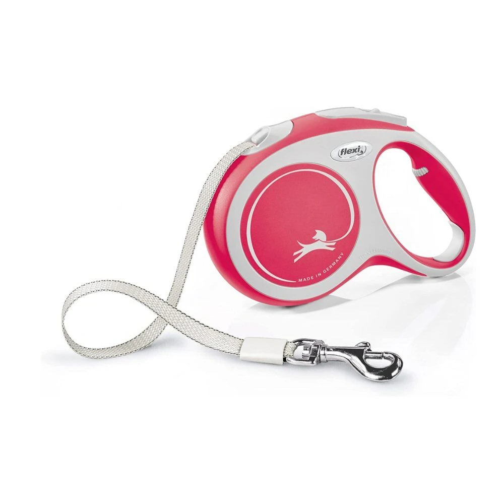 Flexi Red New Comfort Tape Retractable Dog Lead 1 Flexi Red New Comfort Tape Retractable Dog Lead