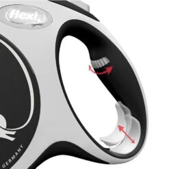 Flexi Black New Comfort Tape Retractable Dog Lead -Hozelock Store 4000498043721 4