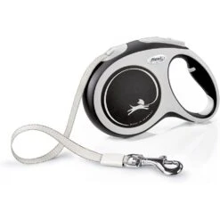 Flexi Black New Comfort Tape Retractable Dog Lead