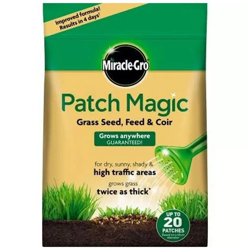 Miracle-Gro 1.5kg Patch Magic Grass Seed, Feed & Coir Bag 1 Miracle-Gro 1.5kg Patch Magic Grass Seed, Feed & Coir Bag