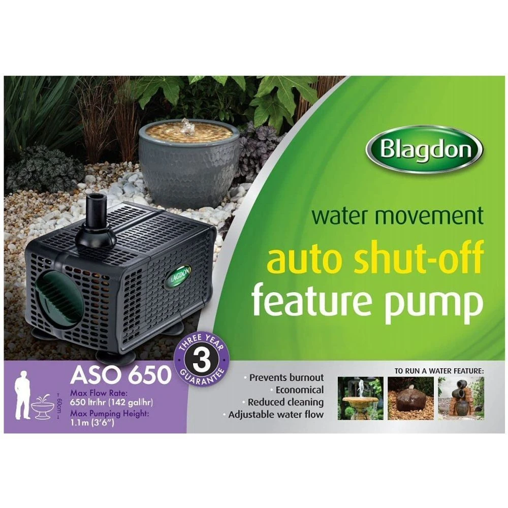 Blagdon 650 Auto Shut-Off Water Feature Pump 2 Blagdon 650 Auto Shut-Off Water Feature Pump - Image 2