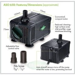 Blagdon 650 Auto Shut-Off Water Feature Pump 8 Blagdon 650 Auto Shut-Off Water Feature Pump -Hozelock Store 5015368052559 3