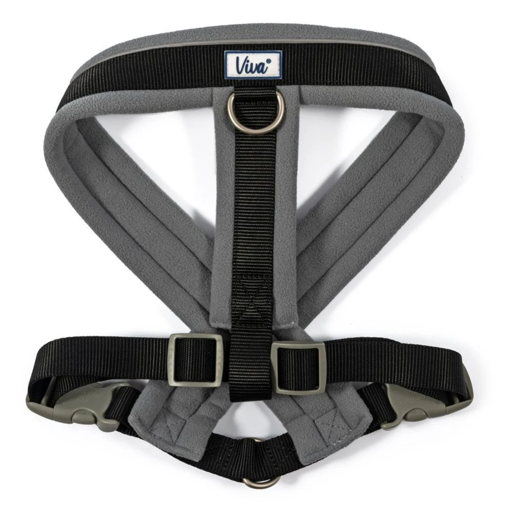 Ancol Viva Medium Black Padded Dog Harness 1 Ancol Viva Medium Black Padded Dog Harness