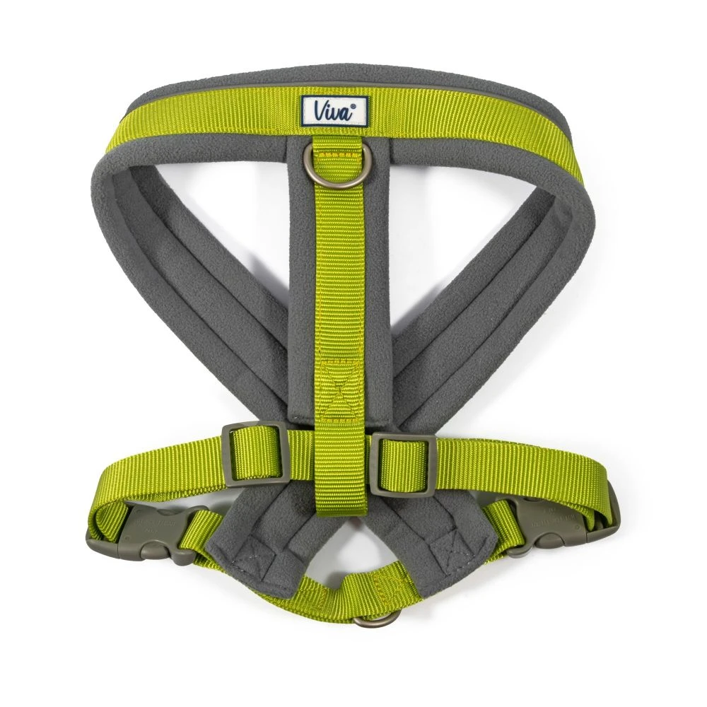 Ancol Viva Medium Lime Green Padded Dog Harness 1 Ancol Viva Medium Lime Green Padded Dog Harness