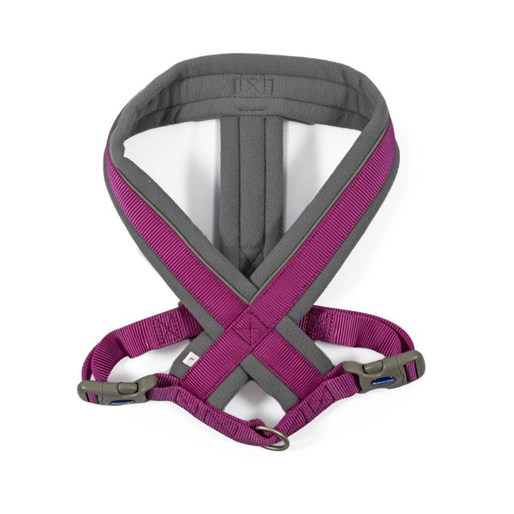 Ancol Viva Large Purple Padded Dog Harness 2 Ancol Viva Large Purple Padded Dog Harness - Image 2