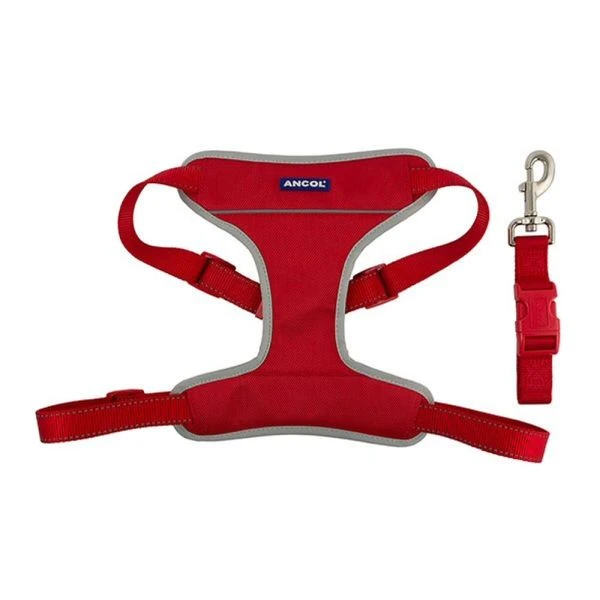 Ancol Large 55-87cm Red Travel Harness 1 Ancol Large 55-87cm Red Travel Harness