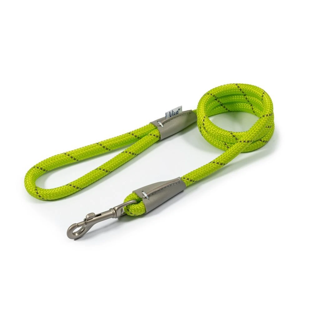 Ancol Viva 1.07m X 12mm Lime Green Poly-Weave Rope Dog Lead 1 Ancol Viva 1.07m X 12mm Lime Green Poly-Weave Rope Dog Lead