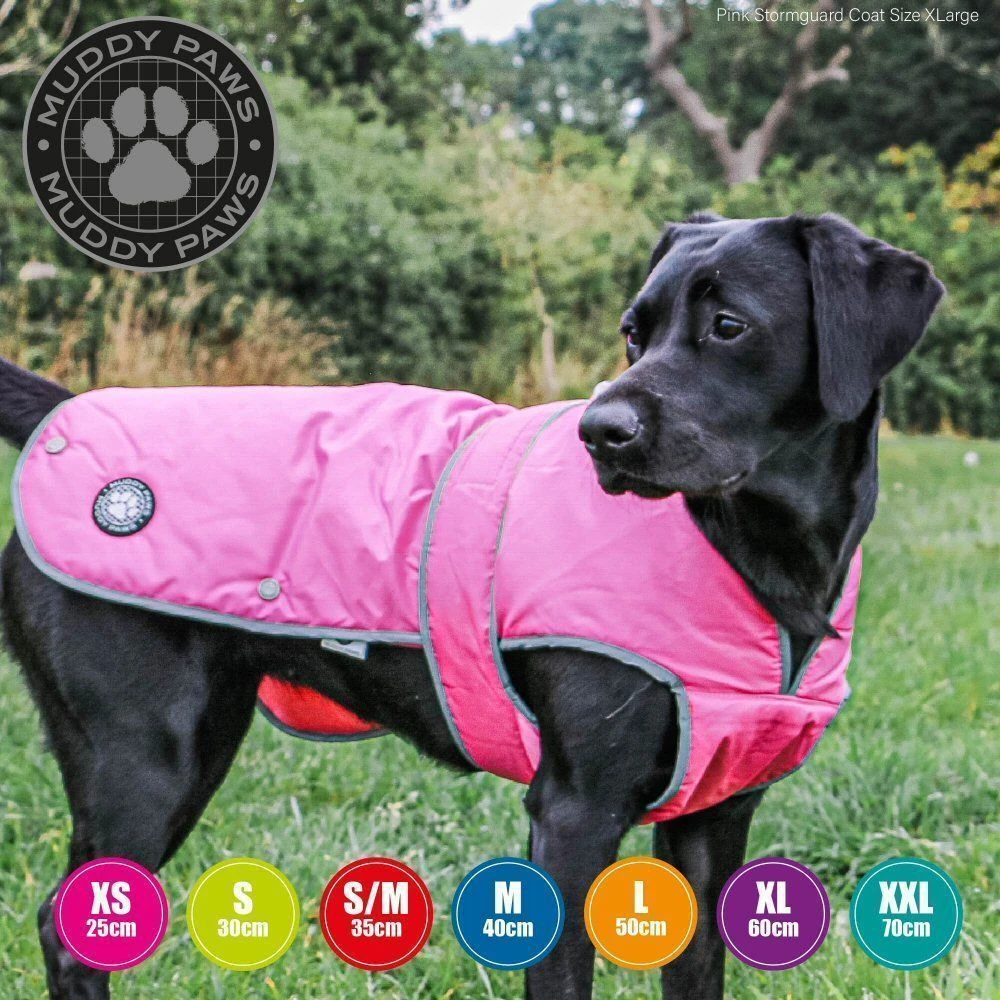 Ancol 50cm Pink Stormguard Dog Coat - Large 2 Ancol 50cm Pink Stormguard Dog Coat - Large - Image 2