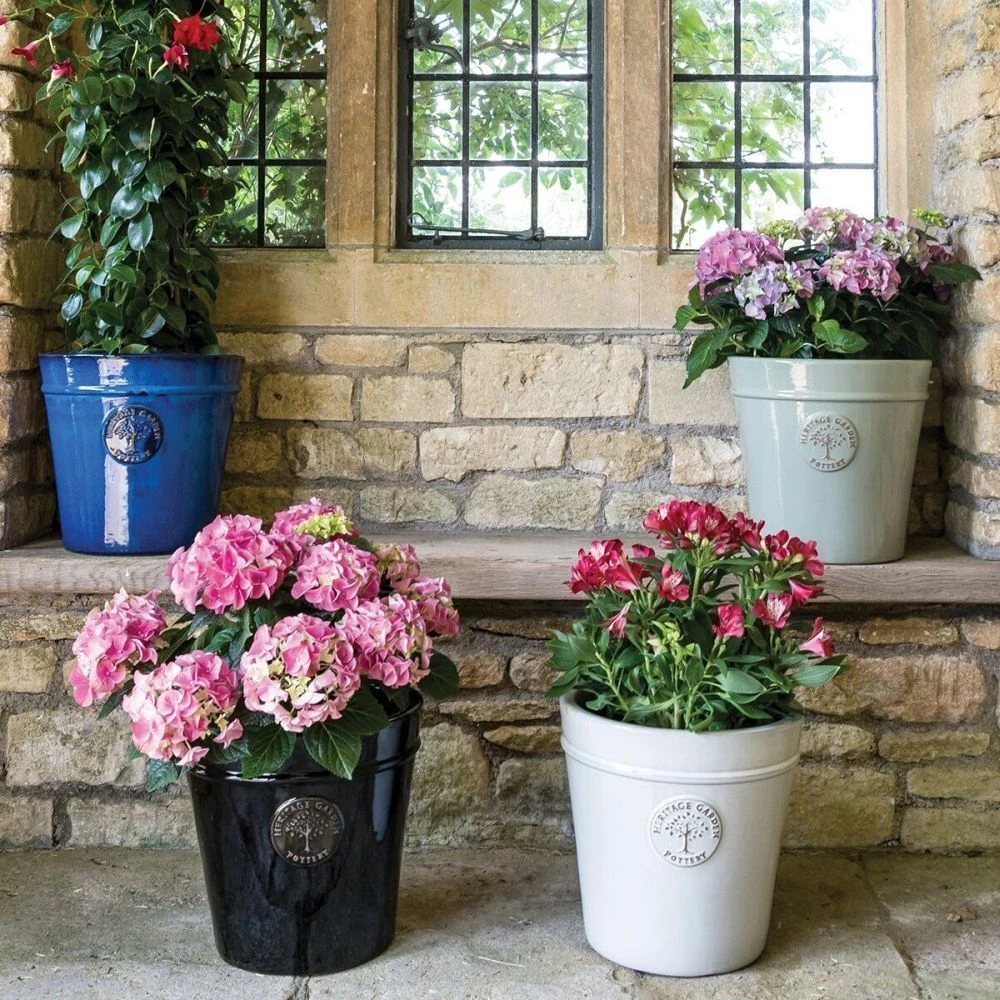 Woodlodge 41cm Blue Glazed Heritage Pot 2 Woodlodge 41cm Blue Glazed Heritage Pot - Image 2