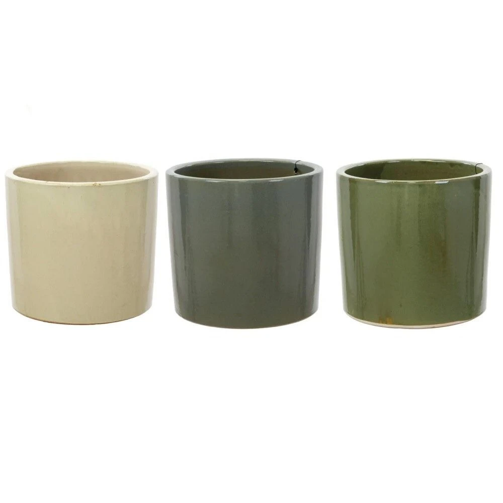 Woodlodge 30cm Conical Glazed Pot (Choice Of 3) 1 Woodlodge 30cm Conical Glazed Pot (Choice Of 3)