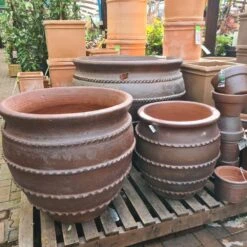 Woodlodge 70cm Kilburn Natural Clay Glazed Pot -Hozelock Store 5021346484649 3