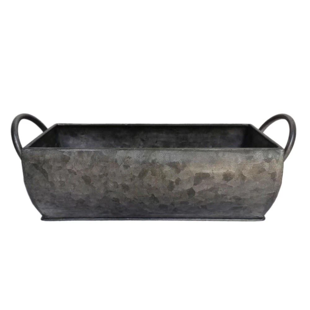 Woodlodge 30cm Rustic Pewter Trough 1 Woodlodge 30cm Rustic Pewter Trough