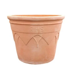 Woodlodge 39cm Terracotta RHS 2 Tapered Arches Pot
