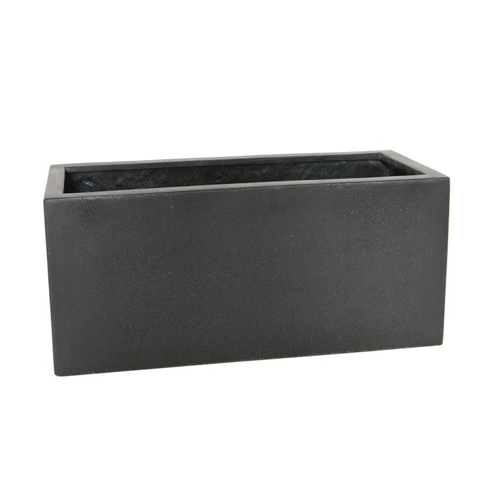 Woodlodge 40cm Black Polylite Trough Planter 1 Woodlodge 40cm Black Polylite Trough Planter
