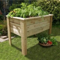 Zest 4 Leisure 1m Deep Root Wooden Planter