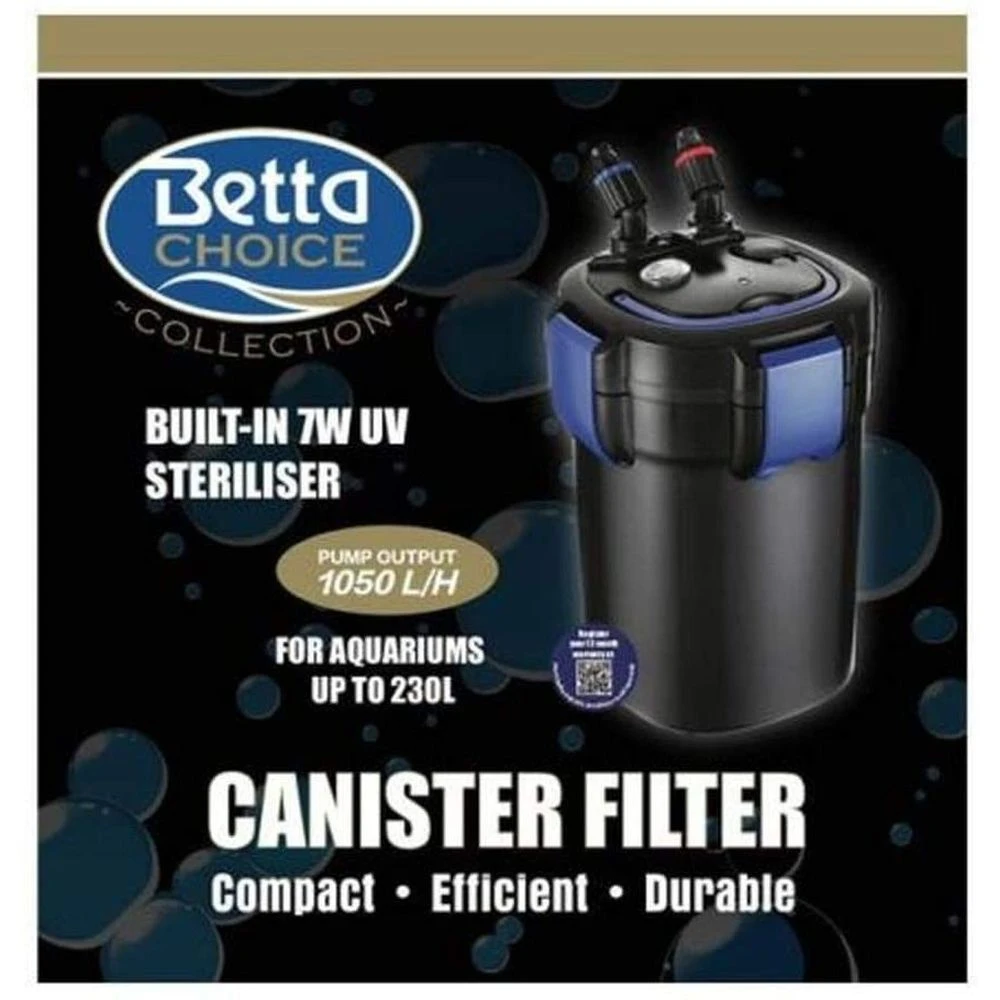 Betta Choice 1050 UV Canister Filter For 230Ltr Aquariums 3 Betta Choice 1050 UV Canister Filter For 230Ltr Aquariums - Image 3