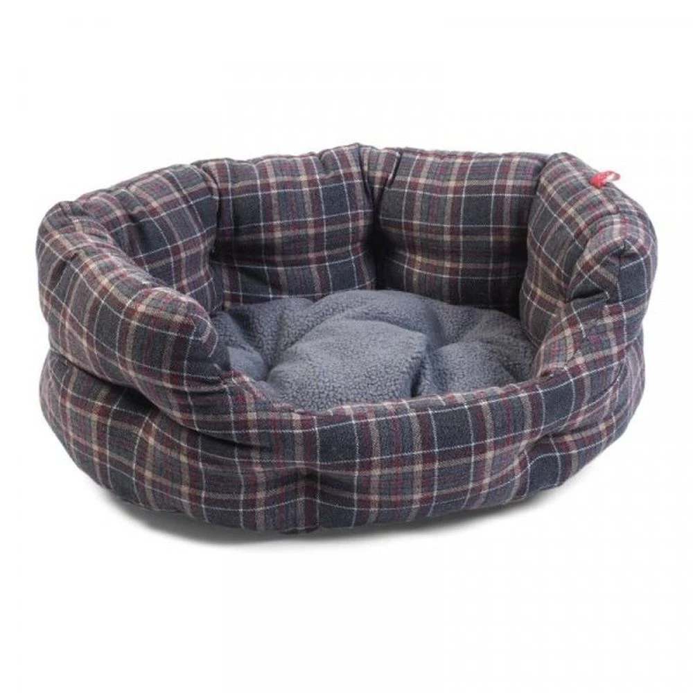 Zoon Oval Plaid Bed - Large 1 Zoon Oval Plaid Bed - Large