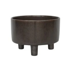 Ivyline 19cm Mocha Pisa Bowl Indoor Houseplant Pot