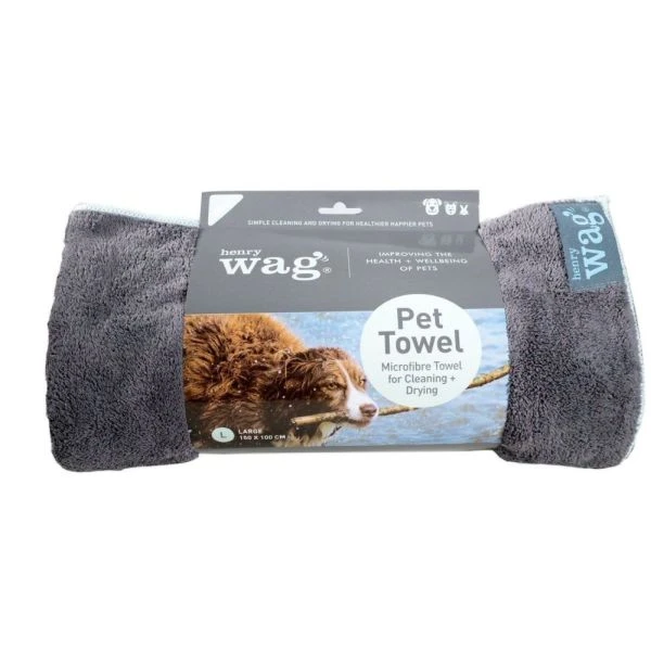 Henry Wag 150cm Large Microfibre Pet Towel 1 Henry Wag 150cm Large Microfibre Pet Towel