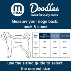 Mikki Doodles 40cm Dog Coat - Small 6 Mikki Doodles 40cm Dog Coat - Small -Hozelock Store 755349101023 2