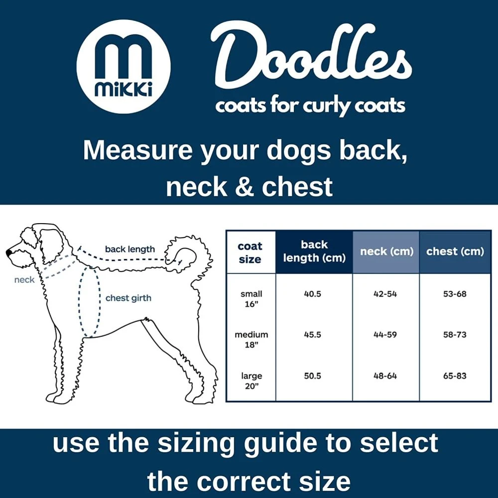 Mikki Doodles 40cm Dog Coat - Small 3 Mikki Doodles 40cm Dog Coat - Small - Image 3
