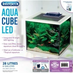 Interpet AquaCube LED Aquarium -Hozelock Store 755349516056 3