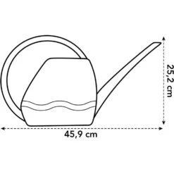 Elho 3.5 Litre Anthracite Aquarius Watering Can -Hozelock Store 8711904303723 3