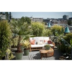 Elho 25cm Leaf Green Greenville Round Planter -Hozelock Store 8711904332433 5